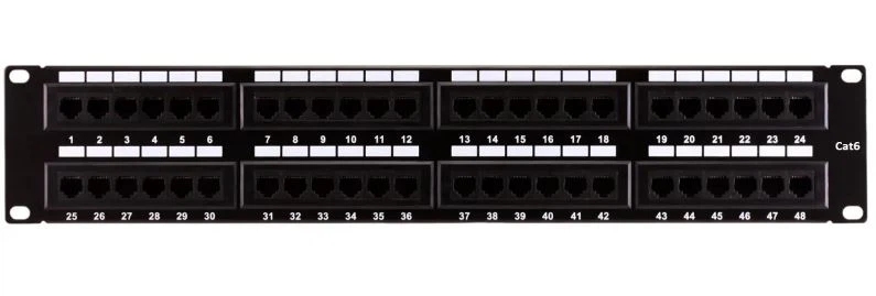 CAT5 patch panel o CAT6 patch panel