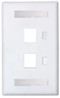 wall style 2 ports faceplate